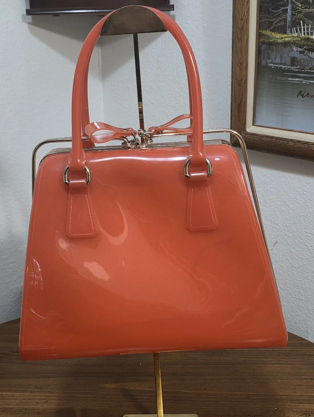 Furla shiny satchel